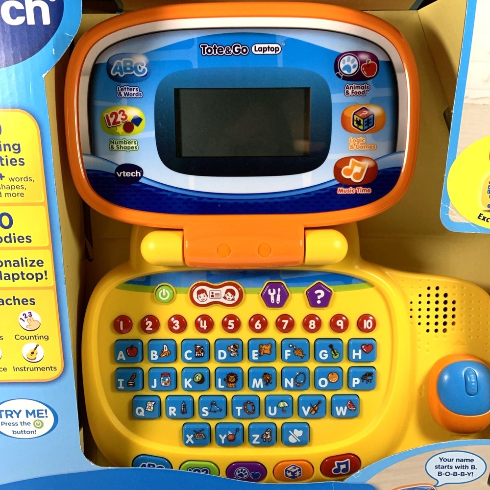 VTECH Tote & Go Laptop Learning Toy Educational Game Exclusive Color NIB - Picture 4 of 14